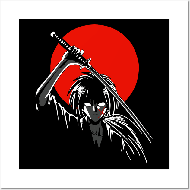 Wandering Samurai Wall Art by mykillsart01